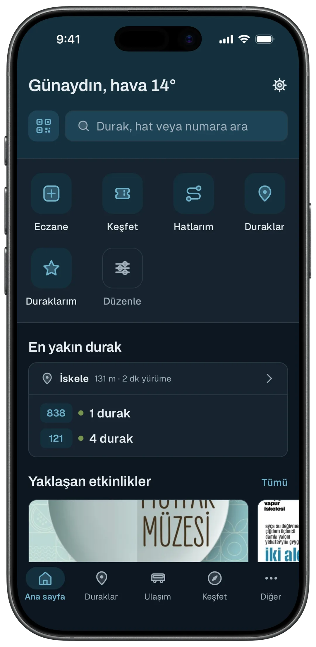 Koyu temada ana sayfa